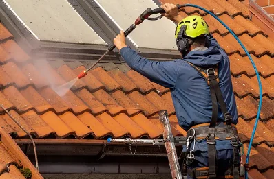 Démoussage et hydrofuge de toiture à Tramezaïgues